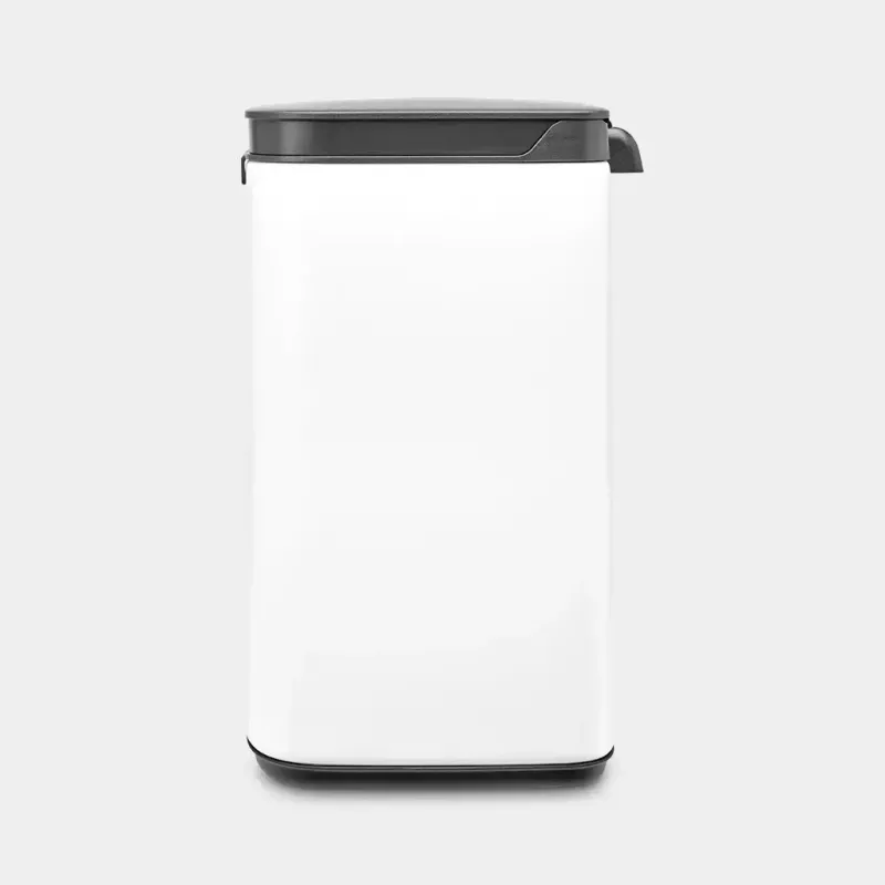 Brabantia Bo prügikast 4 L ristkülikukujuline terasest must valge