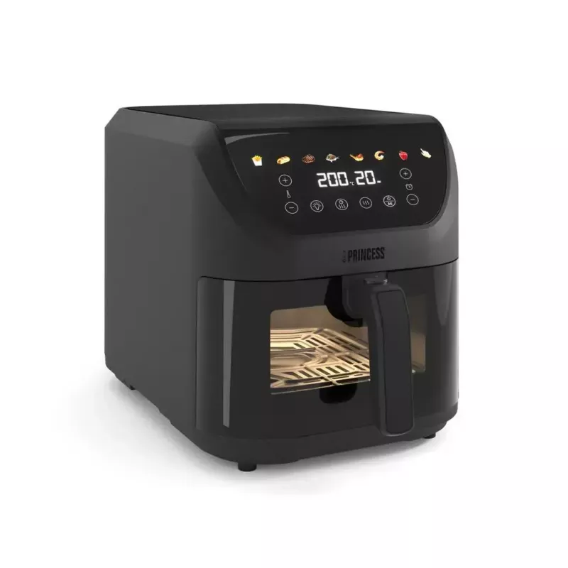 Kuumaõhufritüür Princess 182476, ühekordne, 8 L, 2000 W, puutetundlik juhtimine, must, min 80 °C