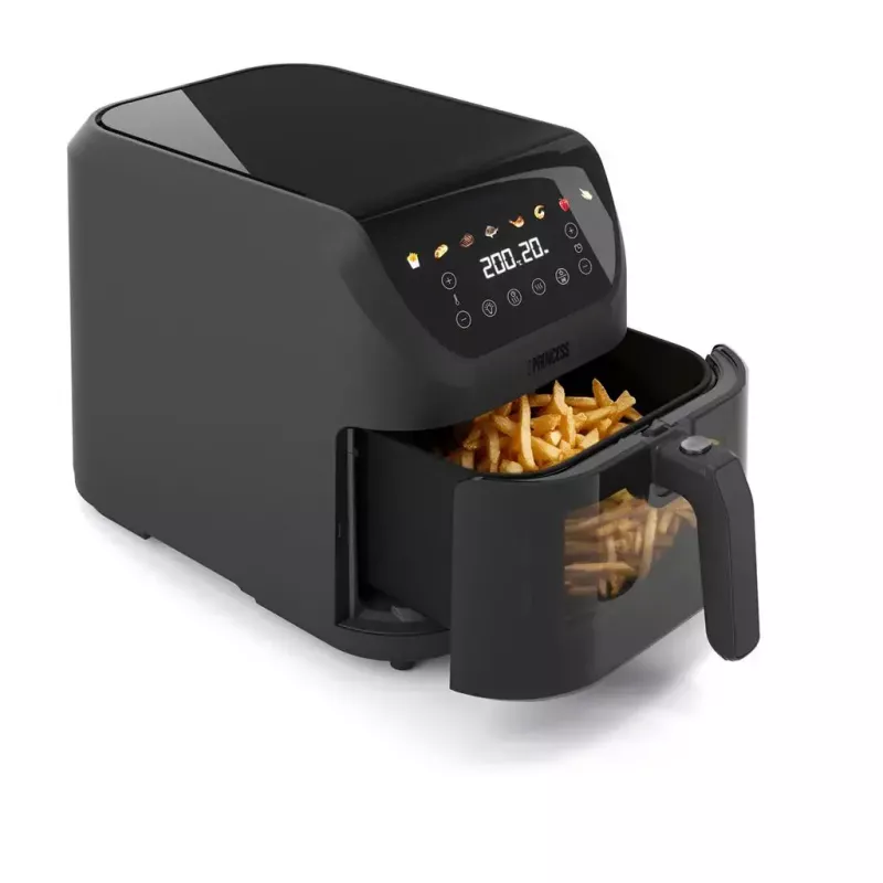 Kuumaõhufritüür Princess 182476, ühekordne, 8 L, 2000 W, puutetundlik juhtimine, must, min 80 °C