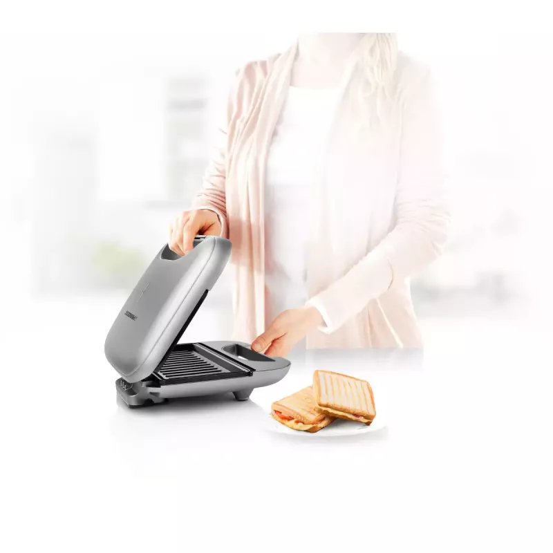 Sandwich Maker Princess 01.127003.01.001 750W Must Hõbedane