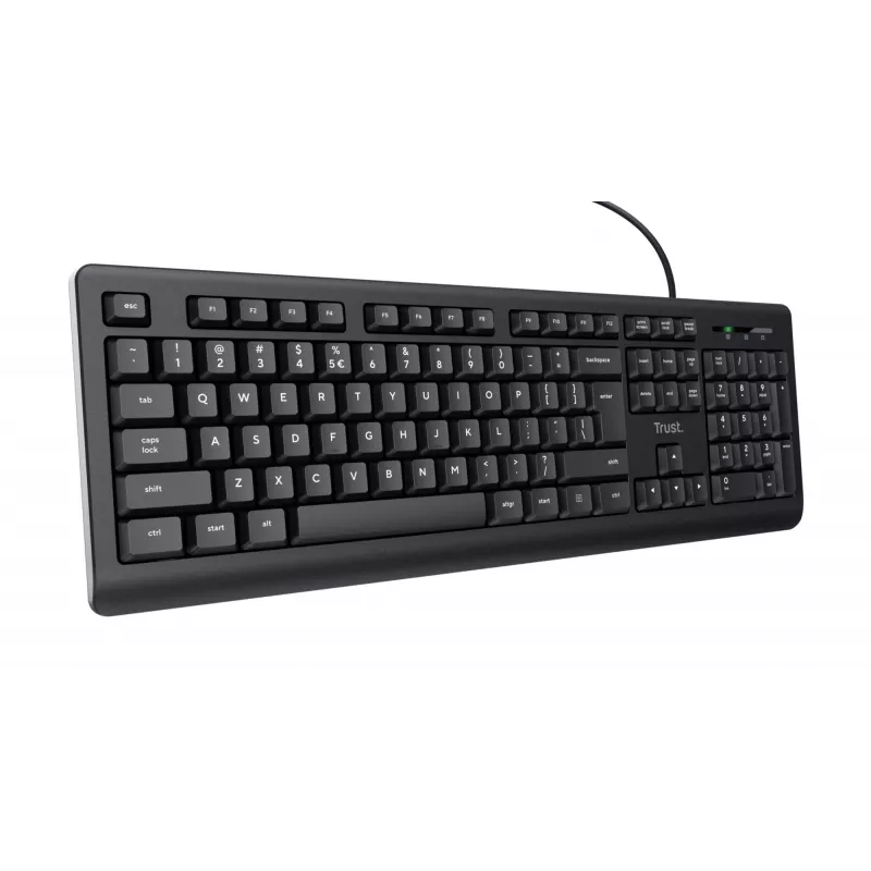 Trust TK-150 klaviatuur Universal USB QWERTY Must