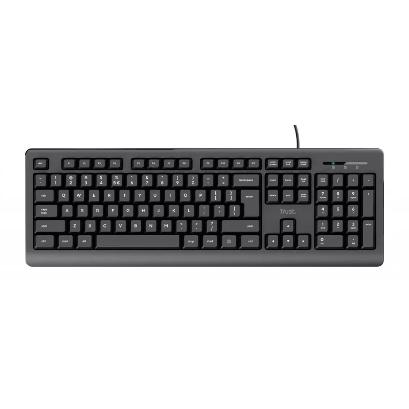 Trust TK-150 klaviatuur Universal USB QWERTY Must