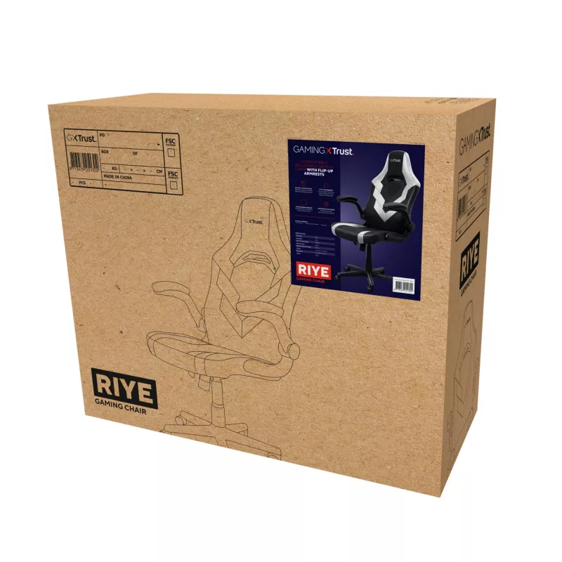 Universaalne mängutool Trust GXT 703W RIYE must valge 140 kg