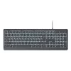 Juhtmega täissuuruses klaviatuur TRUST Primo Illuminated USB QWERTZ Saksa, 104 klahvi, must, 1,8 m kaabel