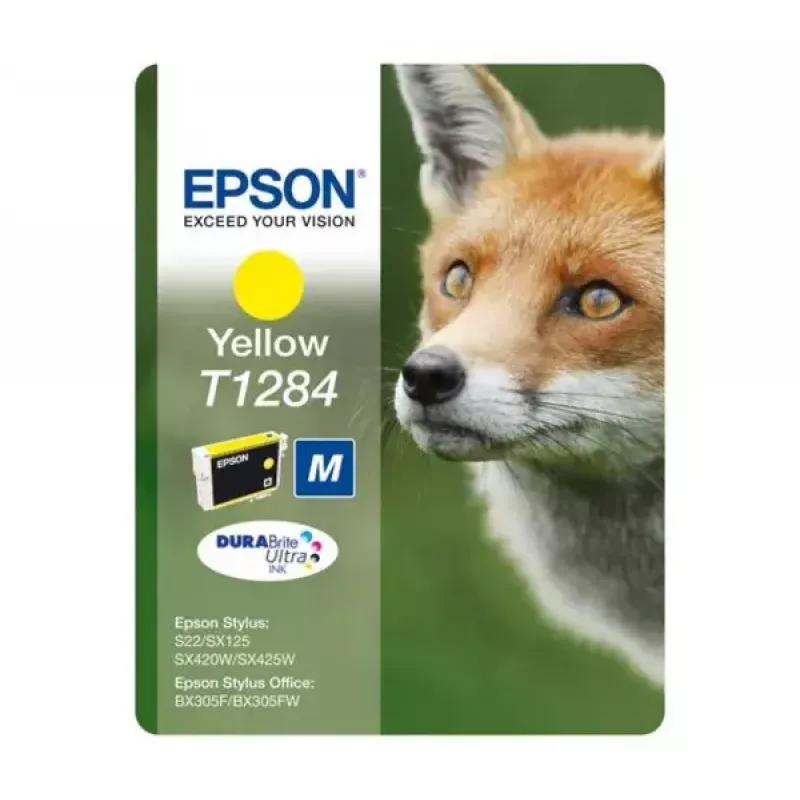 Epson Fox Singlepack kollane T1284 DURABrite Ultra tint