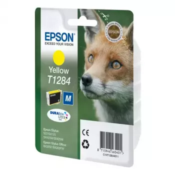 Epson Fox Singlepack kollane T1284 DURABrite Ultra tint