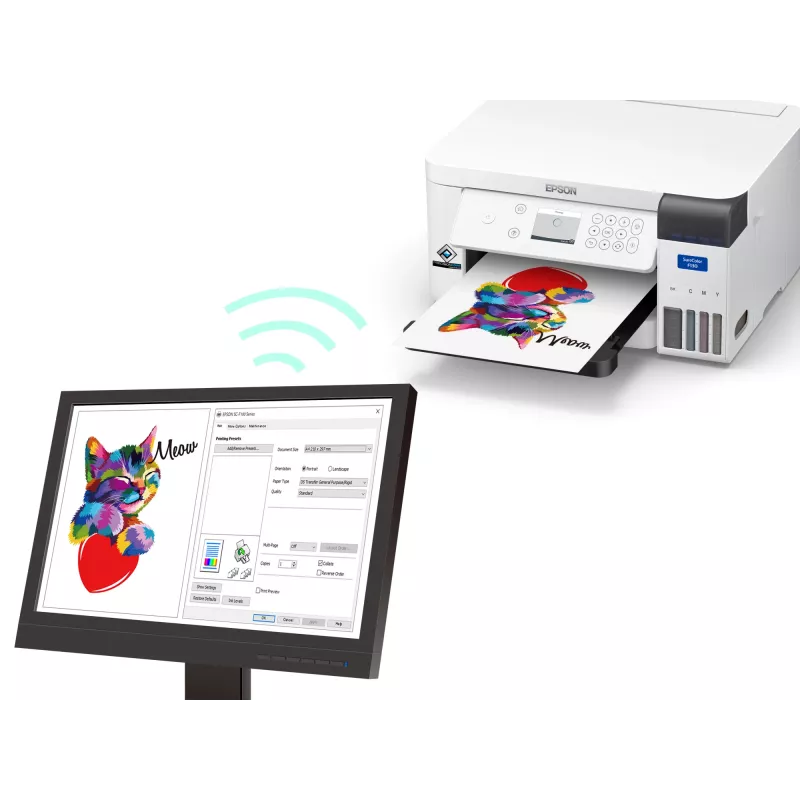 Epson SureColor SC‑F100 suureformaadiline printer Wi-Fi tindiprinter Värviline 600 x 1200 DPI A4 (210 x 297 mm) Ethernet LAN