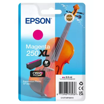 Epson 250XL Violin Claria Photo HD originaal suure (XL) tootlikkusega magenta tindikassett, 1 tk, 8.9 ml