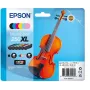 Epson 250XL Violin Claria Photo HD tindikassett 6 tk originaal suure (XL) mahutavusega must, tsüaan, hele-tsüaan, hele-magenta, magenta, kollane