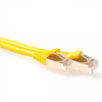 ACT kollane 7-meetrine SFTP CAT6A patch-kaabel, takistusteta RJ45-pistikutega