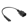 Toitejuhe C14 - C7 must 0,2 m ACT AK5248 250 V 2,5 A