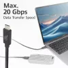 ACT USB4 20Gbps 240W USB USB-C kaabel 2m must USB-IF sertifitseeritud