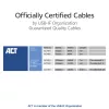 ACT USB4 20Gbps 240W USB USB-C kaabel 2m must USB-IF sertifitseeritud