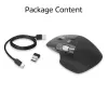 ACT AC5147 juhtmevaba lasermängur — paremakäeline, RF + Bluetooth, 4800 DPI, 6 nuppu, hall