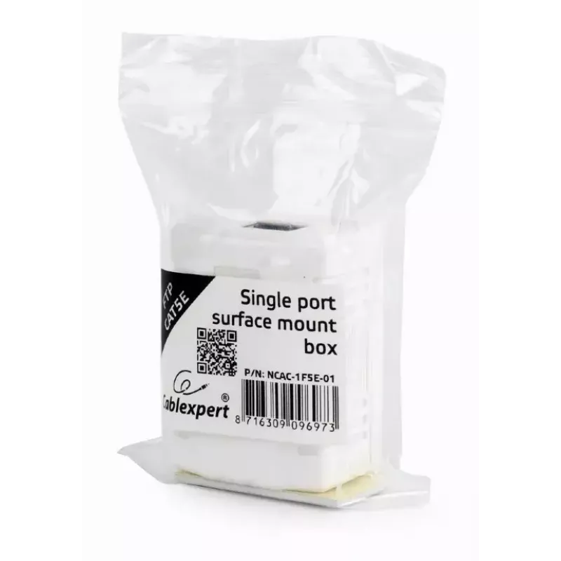 PoE-adapter Gembird NCAC-1F5E-01 Cat5e kaablitele, valge
