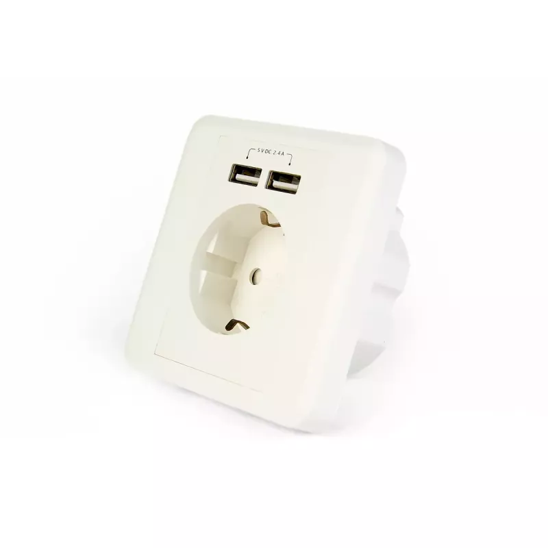 Pistikupesa 2 x USB EnerGenie EG-ACU2A2-01