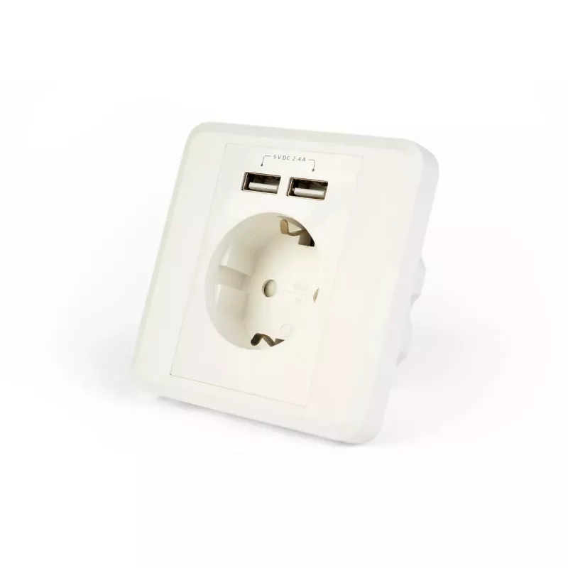 Pistikupesa 2 x USB EnerGenie EG-ACU2A2-01