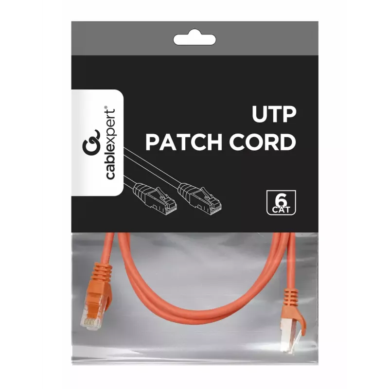 Võrgukaabel Gembird PP6U-1.5M/R RJ-45 Cat6 1.5m Punane