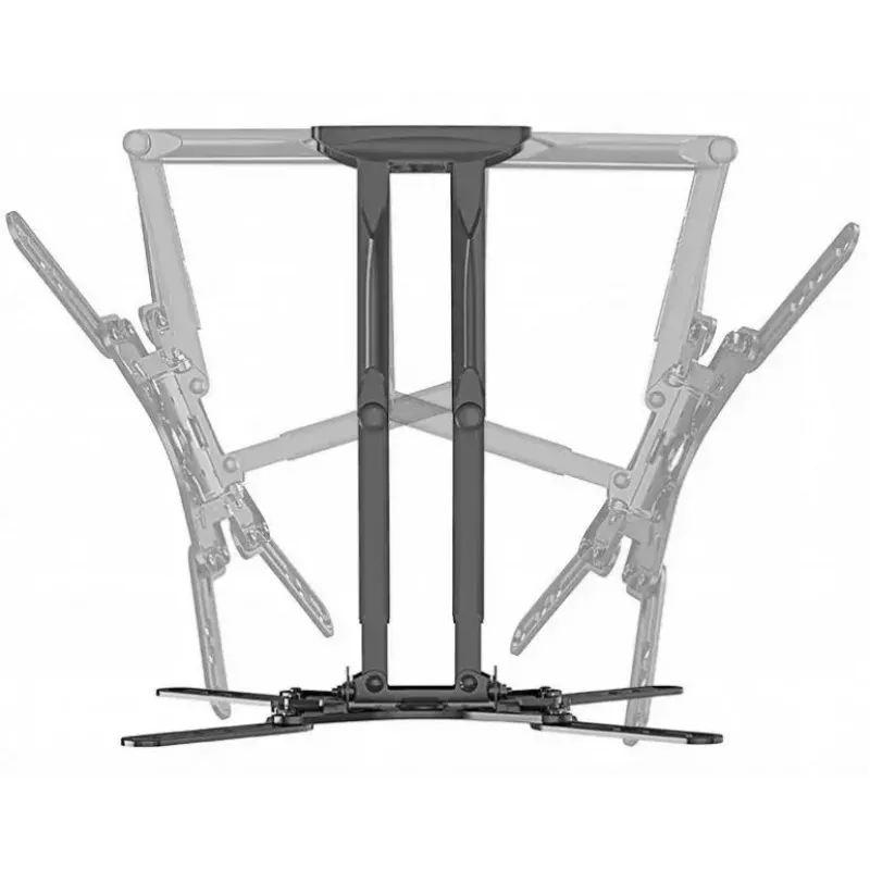TV-kinnitus Gembird WM-60ST-01 32–60-tollistele teleritele, VESA 100x100–400x400, kuni 36,4 kg, kalle -2°–10°, kaugus seinast 4,2–45,2 cm, must