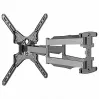 TV-kinnitus Gembird WM-60ST-01 32–60-tollistele teleritele, VESA 100x100–400x400, kuni 36,4 kg, kalle -2°–10°, kaugus seinast 4,2–45,2 cm, must