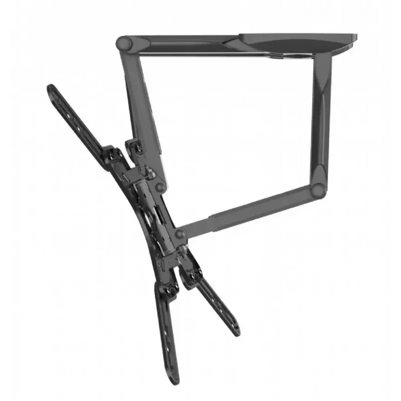 TV-kinnitus Gembird WM-60ST-01 32–60-tollistele teleritele, VESA 100x100–400x400, kuni 36,4 kg, kalle -2°–10°, kaugus seinast 4,2–45,2 cm, must