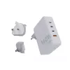 Kaasaskantav 140 W GaN reisilaadija Xtorm XVC2140, 3× USB-C PD porti ja 2 m USB-C kaabel, valge
