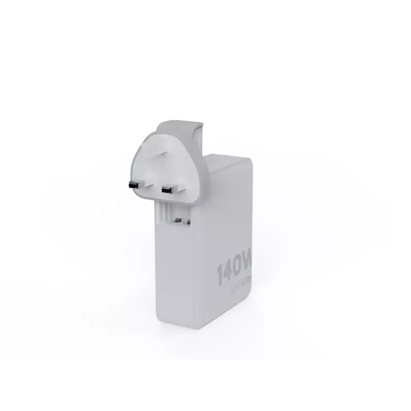 Kaasaskantav 140 W GaN reisilaadija Xtorm XVC2140, 3× USB-C PD porti ja 2 m USB-C kaabel, valge