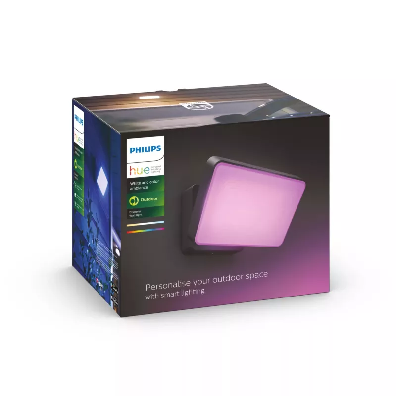 Nutikas seinavalgusti Philips Hue Discover Outdoor Floodlight LED Must 24V