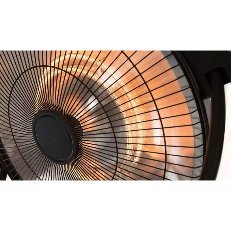 Halogeen-elektriline ruumisoojendi SUNRED Retro, 2100/900 W, siseruumide põrandale, soojendab kuni 17 m², must/pruun
