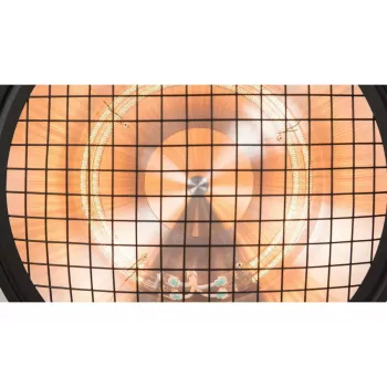 Halogeen-elektriline ruumisoojendi Sunred Indus Indoor must, pruun