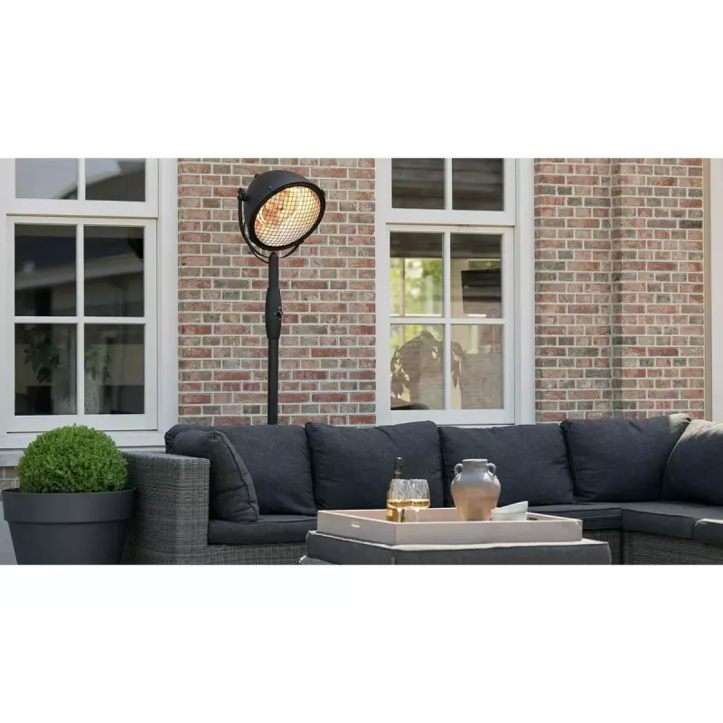 Halogeen-elektriline ruumisoojendi Sunred Indus Indoor must, pruun