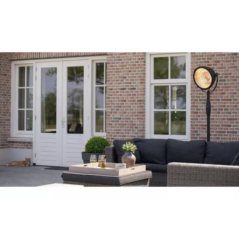 Halogeen-elektriline ruumisoojendi Sunred Indus Indoor must, pruun