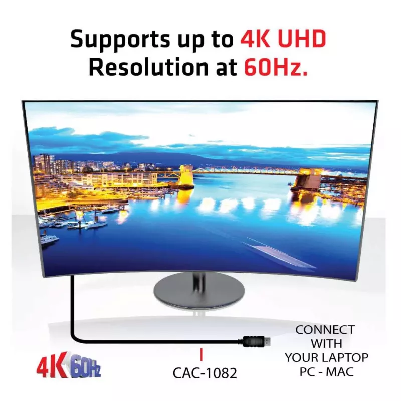 CLUB3D DisplayPort 1.4 to HDMI 2.0b HDR kaabel isane/isane 2 m