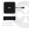 USB-C nelja ekraaniga DisplayLinki dokkimisjaam CLUB 3D CSV-2542 — 2× DisplayPort 8K60Hz, 2× HDMI 4K60Hz, PD 100 W, 2,5G Ethernet