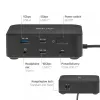 USB-C nelja ekraaniga DisplayLinki dokkimisjaam CLUB 3D CSV-2542 — 2× DisplayPort 8K60Hz, 2× HDMI 4K60Hz, PD 100 W, 2,5G Ethernet