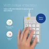 R-Go Tools numbriklahvistik R-Go Numpad Break, ergonoomiline numbriklahvistik pausitarkvaraga, juhtmega, valge