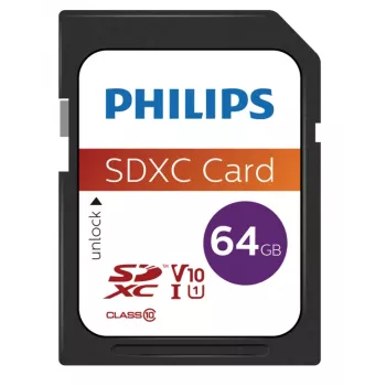 välkmälu Philips 64 GB SDXC UHS-I FM64SD55B