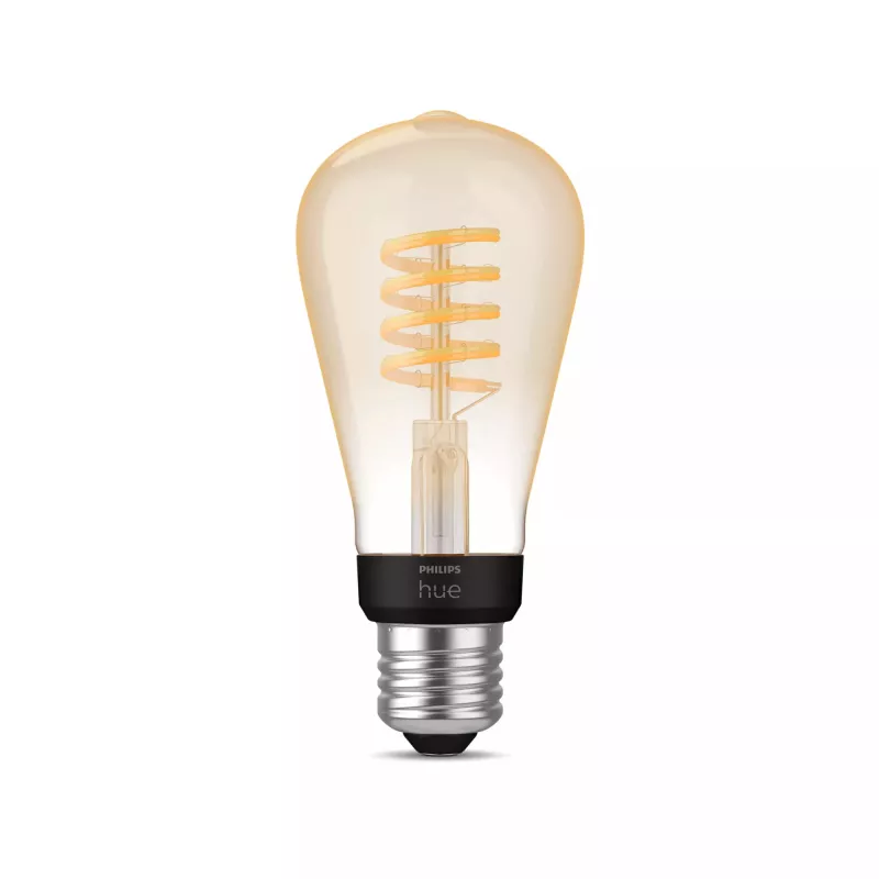 Philips ST64 – E27 nutipirn, nutipirn, Bluetooth/Zigbee, LED, E27, ST64, soe valge, jahe valge