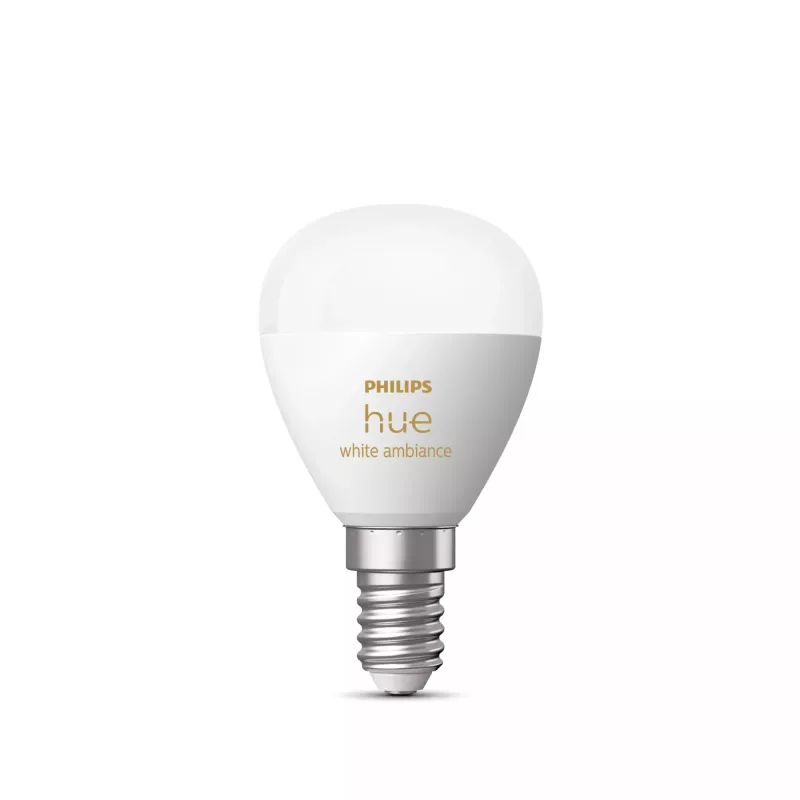 Philips Hue Valge ambience Lustre – E14 nutipirn, Nutipirn, Bluetooth/Zigbee, Valge, LED, E14, P45