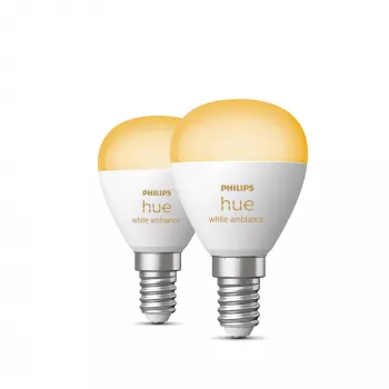 Philips Hue Valge ambience Lustre – E14 nutipirn – (2-pakk)