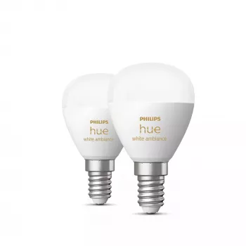 Philips Hue Valge ambience Lustre – E14 nutipirn – (2-pakk)