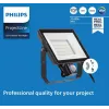 Floodlight Philips LED 50 W 4000 K IP65 Must — välistingimustesse mõeldud LED-prožektor, 50 W, neutraalne valge