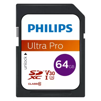 Välkmälu Philips 64 GB SDXC UHS-I Class 10 FM64SD65B