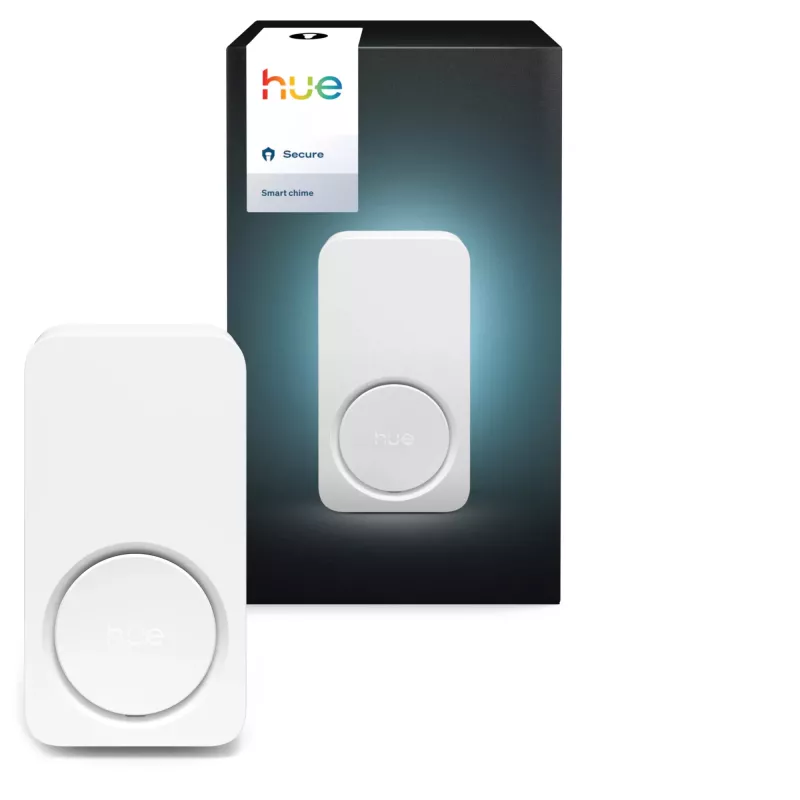 Juhtmeta siseuksekella helin Philips Hue Secure — valge, plastik, IP20, 90 g