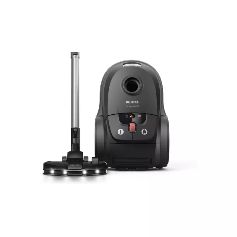 Silindertolmuimeja Philips 8000 series XD8122/10 — 900 W, 4 L tolmukott, HEPA-filter, must