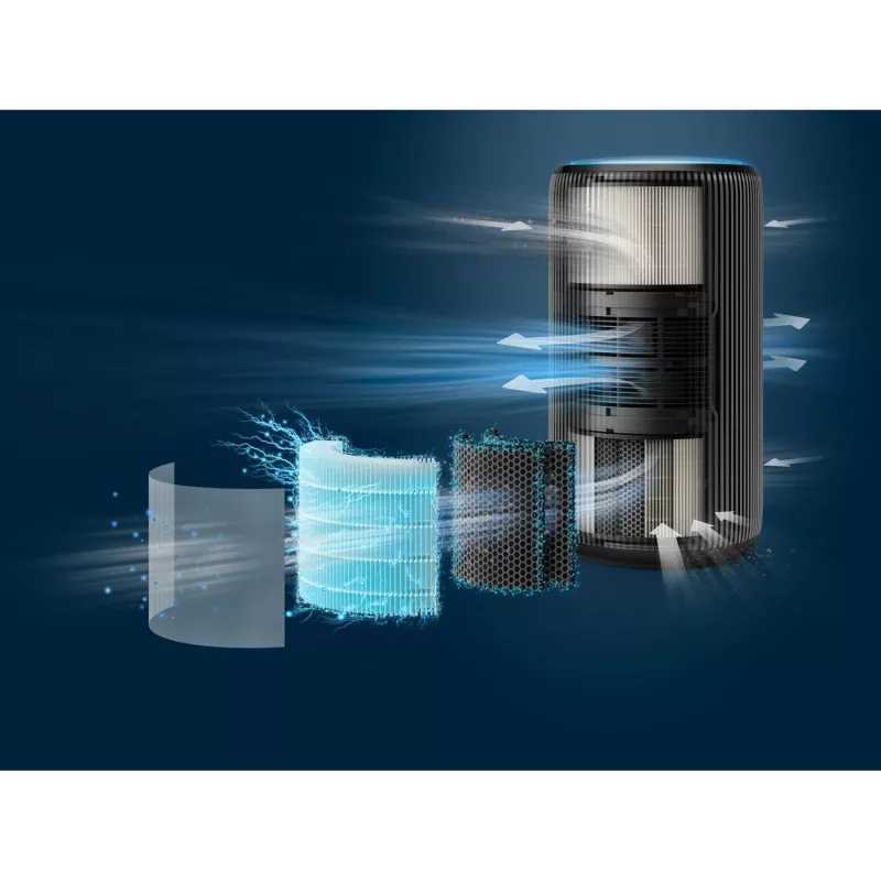 Õhupuhastaja Philips 4200 seeria AC4221/11 — leviala 156 m², CADR 600 m³/h, 51,5 dB, 54 W, must, 6,5 kg