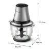 Philips 3000 series HR1503/00 elektriline köögihakkija 2 L 500 W roostevaba teras