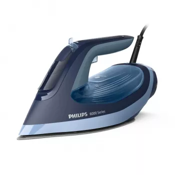Aurugeneraator Philips 6000 seeria DST6120/20 — 2600 W, SteamGlide Plus tald, 190 g/min aurulöök, 0,3 L veepaak, 1,5 kg, sinine