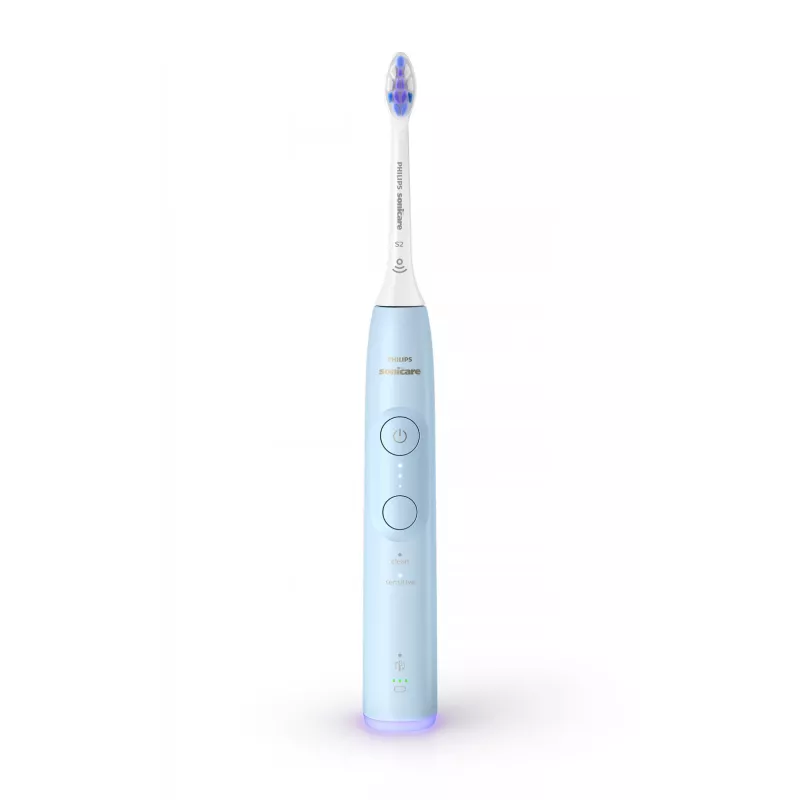 Philips Series 6100 HX7406/01 Laetav hambahari, Täiskasvanutele, Sonic-hambahari, Igapäevane hooldus, Tundlik, 62000 liigutust minutis, Sinine, 2 min, 4 x 30 sek