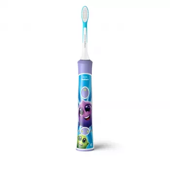 Sonic elektriline hambahari Philips Sonicare For Kids HX6322/12 — sisseehitatud liitiumioonaku, 1 käepide, 2 harjapead, igapäevase hoolduse režiim
